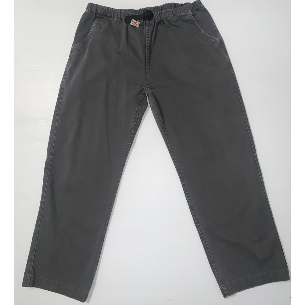 Gramicci Pants Mens Large Grey G Series Belted‎ Hiking Gorpcore Elastic Waist